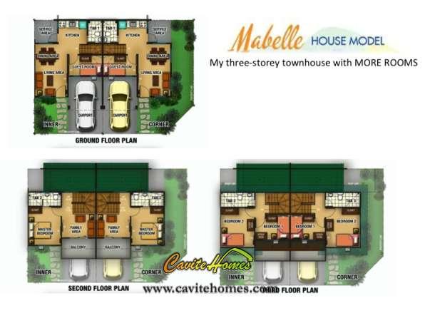 3 STOREY, 4BR MABELLE TOWNHOUSE, LANCASTER CAVITE HOUSE AND LOT, 15 MINS TO METRO MANILA VIA CAVITEX, P15K/MO