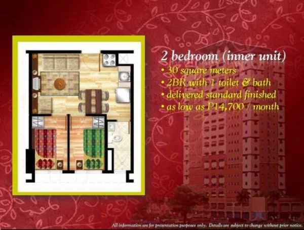 10% DISCOUNT PROMO! NO DOWNPAYMENT CONDO IN SAN JUAN/ RENT TO OWN CONDO 2BR AS LOW AS 11K/MO. @ ZERO INTEREST IN 4 YEARS @ LITTLE BAGUIO TERRACES